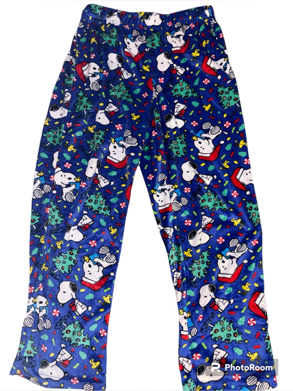 Adult Holiday Snoopy Pajama Pants - Blue SZ MED